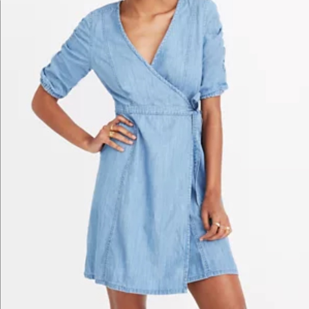 Madewell Denim Wrap Dress